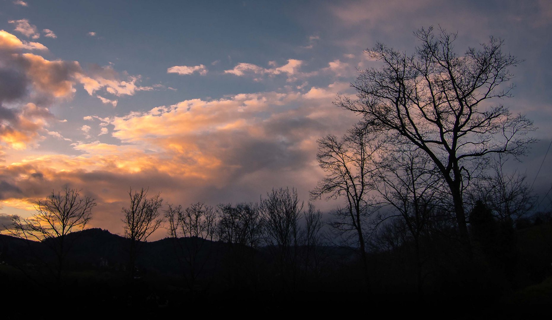 Brennende Wolken