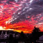 Brennende Wolken über Reiskirchen 