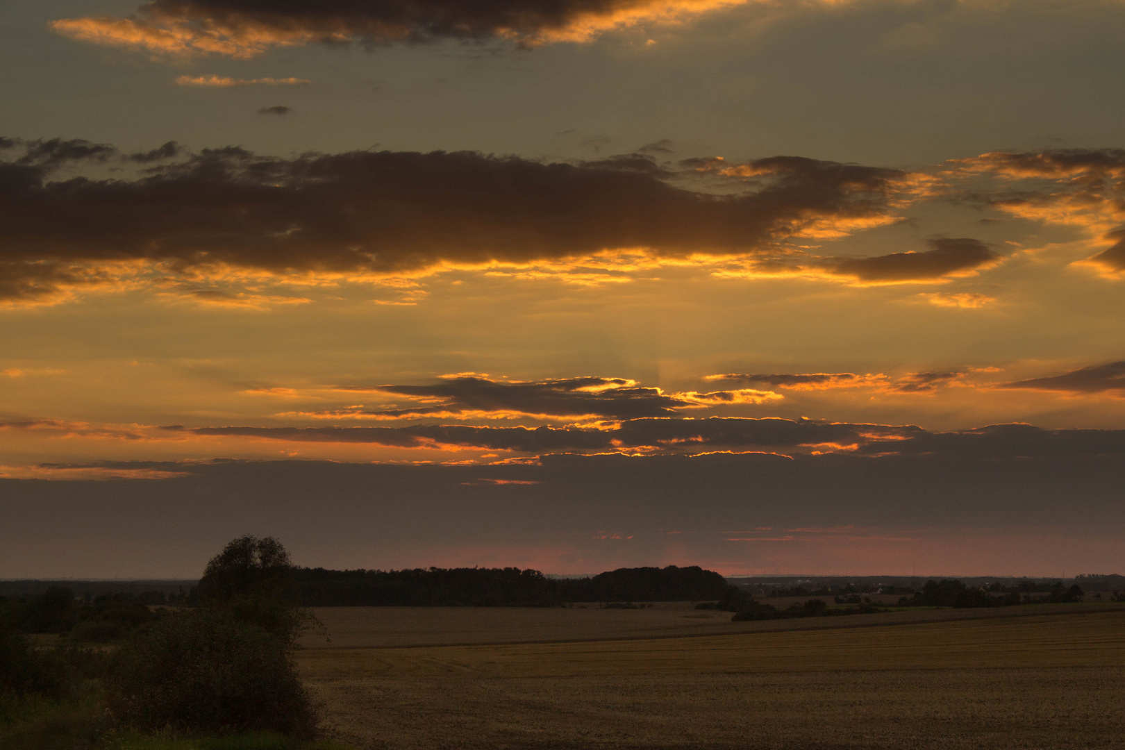 Brennende Wolkenformation