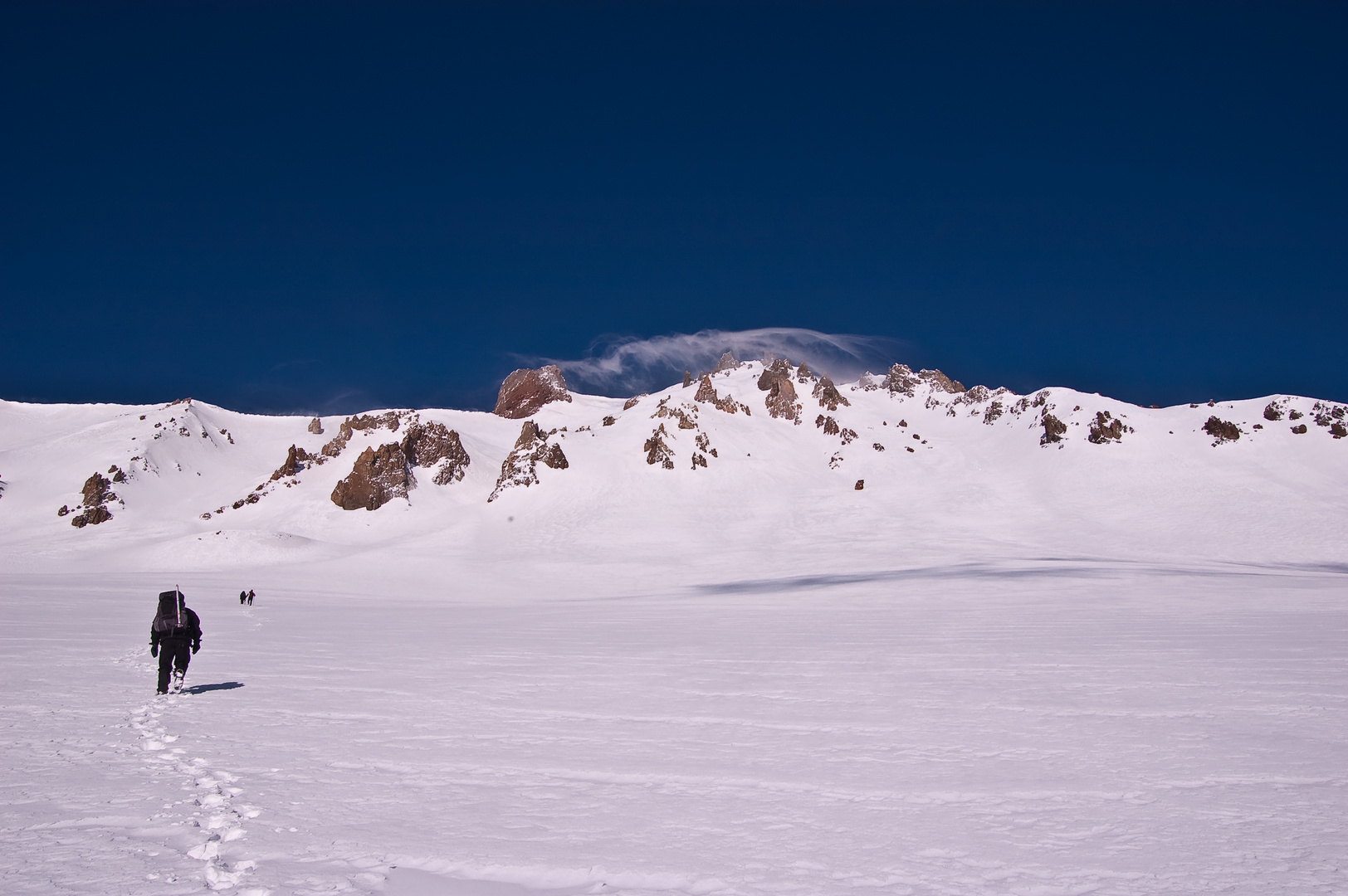 Brennender Gipfel der Mount Erciyes