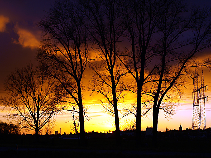 Brennender Himmel