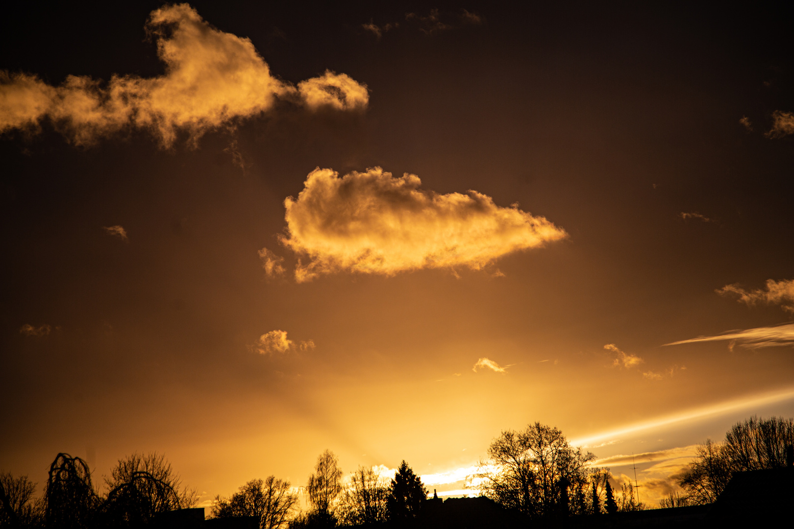 brennender Himmel