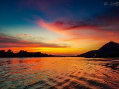 Brennender Himmel am Rhein