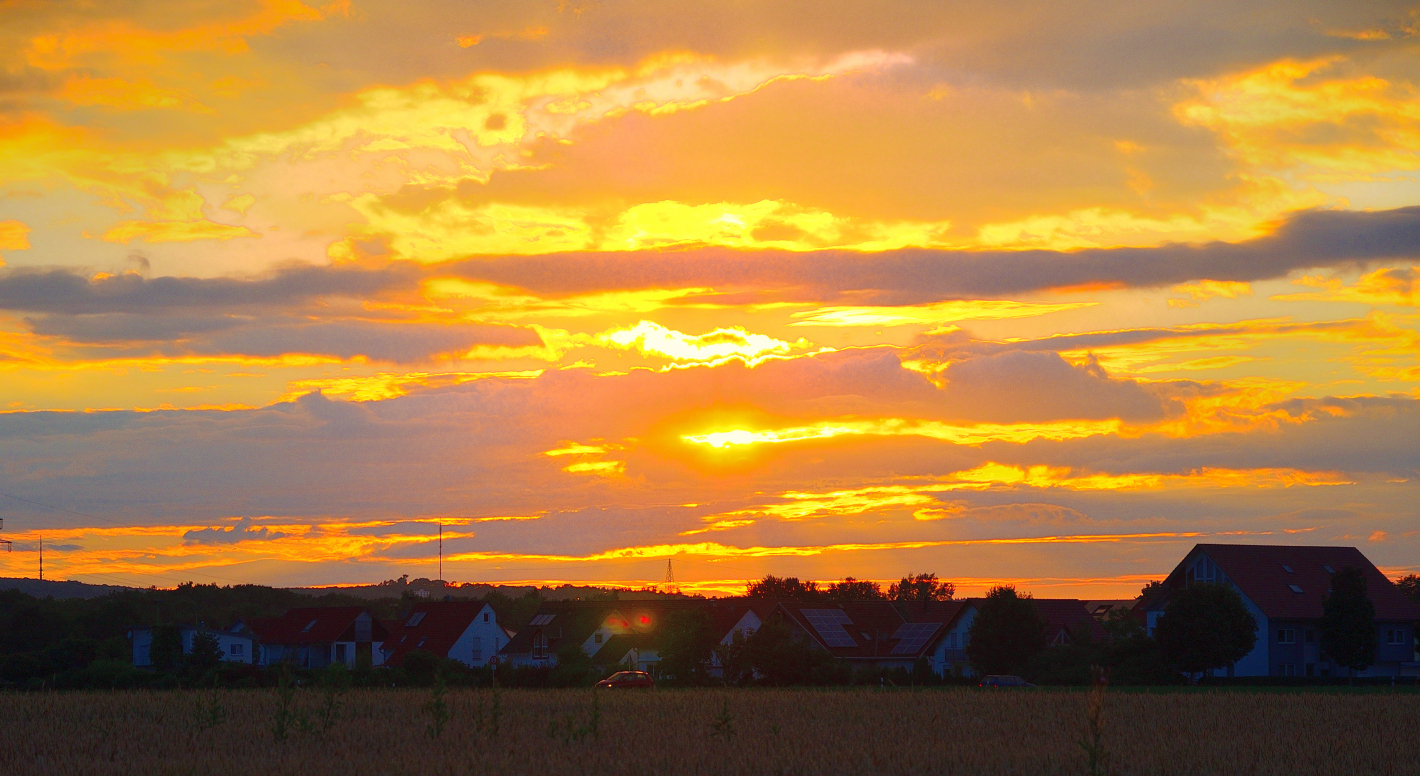 Brennender Himmel, Burning sky, Cielo ardiente