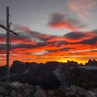 Brennender Himmel in den Dolomiten