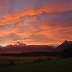 Brennender Himmel über dem Oberland