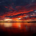 Brennender Himmel über dem Starnberger See