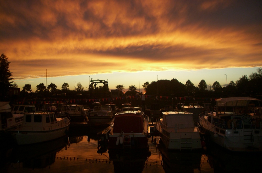 Brennender Himmel über Holland