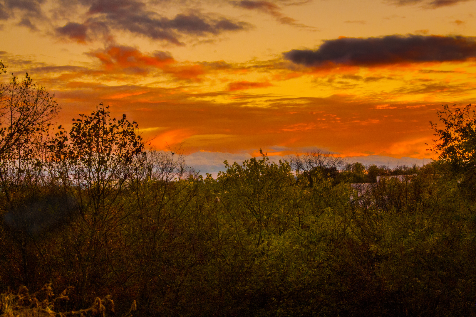 Brennender Himmel über Köln