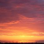 Brennender Himmel über Stralsund