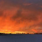 Brennender Winterhimmel