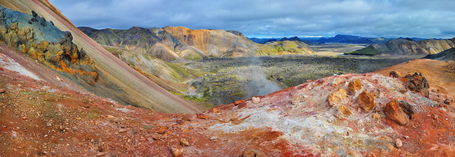 Brennisteinsalda bei Landmannalaugar (Island) - Panorama