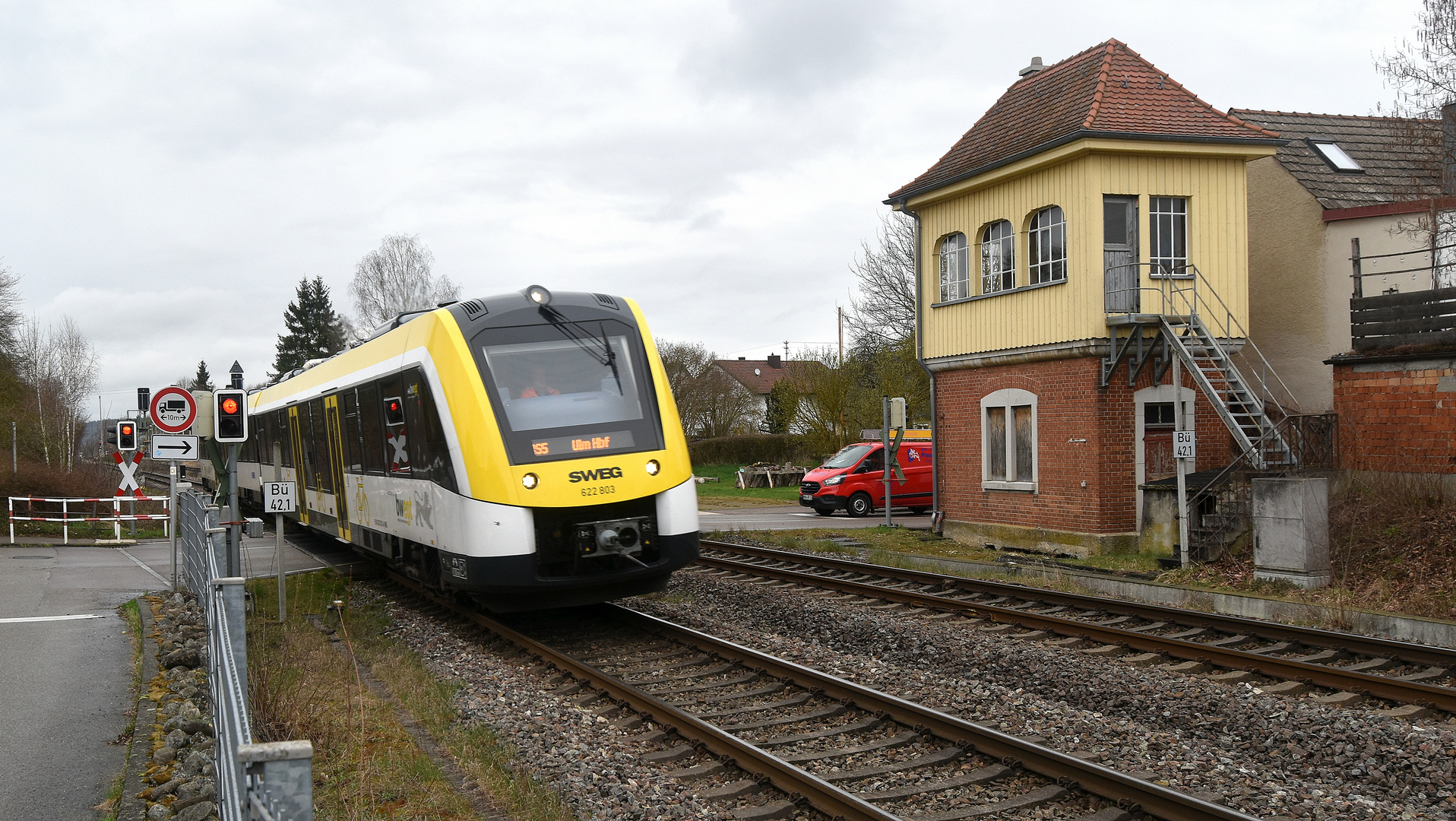 Brenzbahn am StW Sontheim-Brenz 18.3.2024