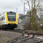 Brenzbahn am Zementwerk in HDH-Mergelstetten 13.3.2024