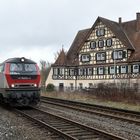 Brenzbahn mit Gz in Schnaitheim am Jagdschlößle 13.3.2024