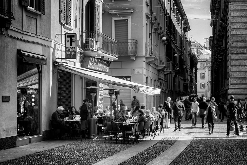 Brera street, Milano