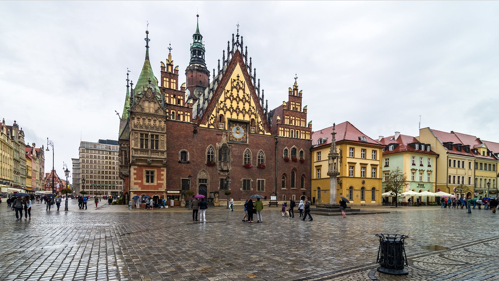 Breslau, Altes Rathaus, Ostfassade