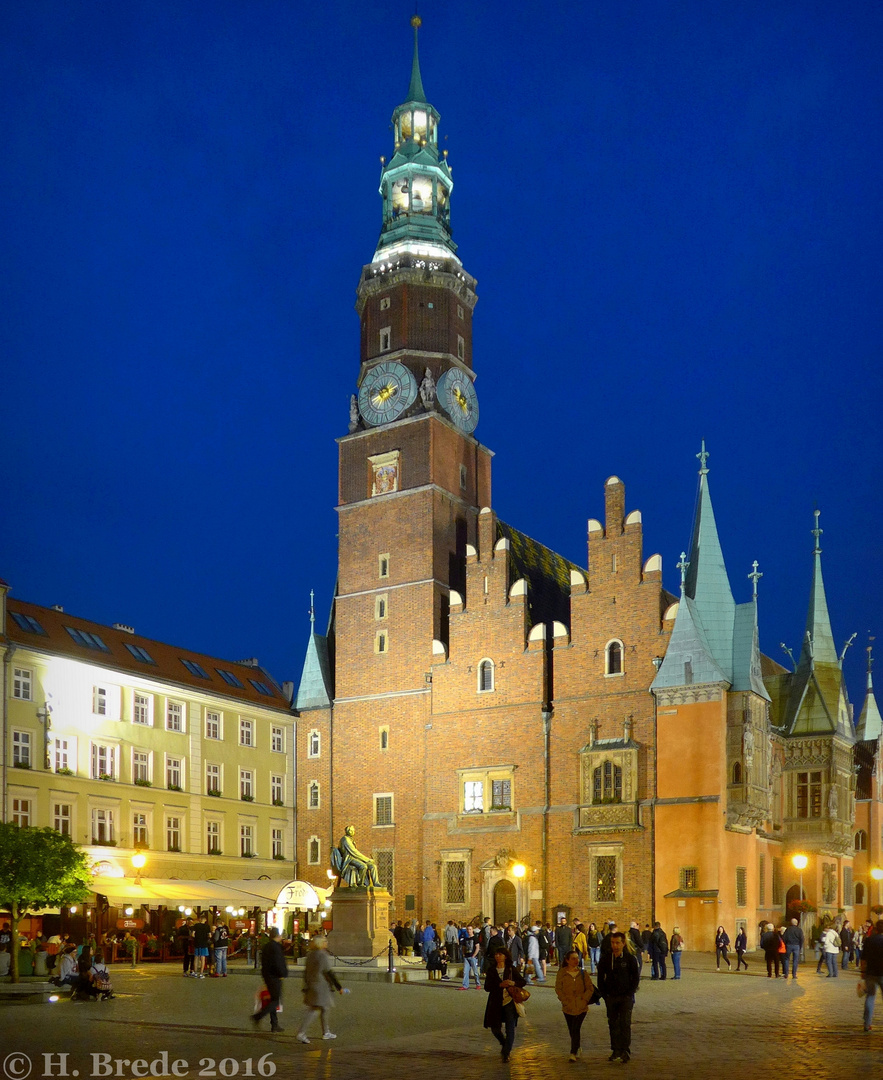 Breslau (Wroclaw) bei Nacht 1