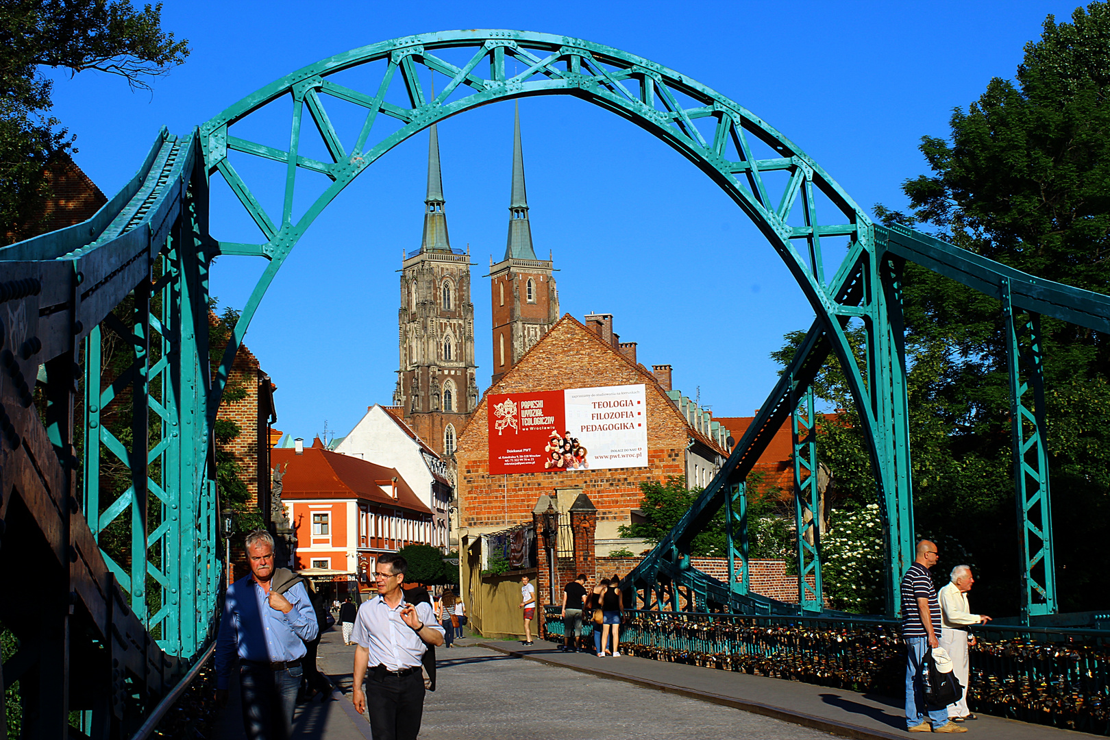 Breslauer Dom mit Oderbrücke