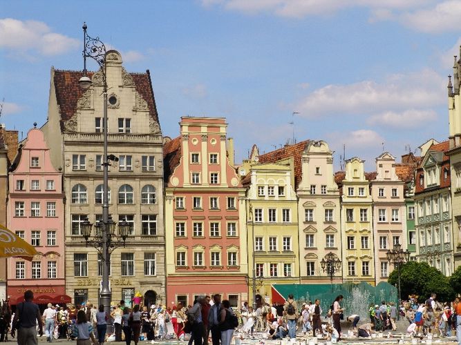 Breslauer Markt mit dieser Häuserfront