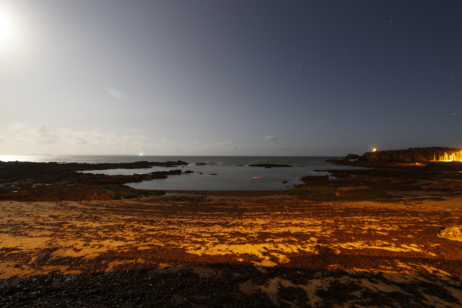 Bretagne bei Nacht bei Lorient