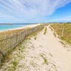 Bretagne - Der Weg entlang des Strandes von Kerloun