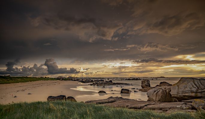 Bretagne in der Abendsonne