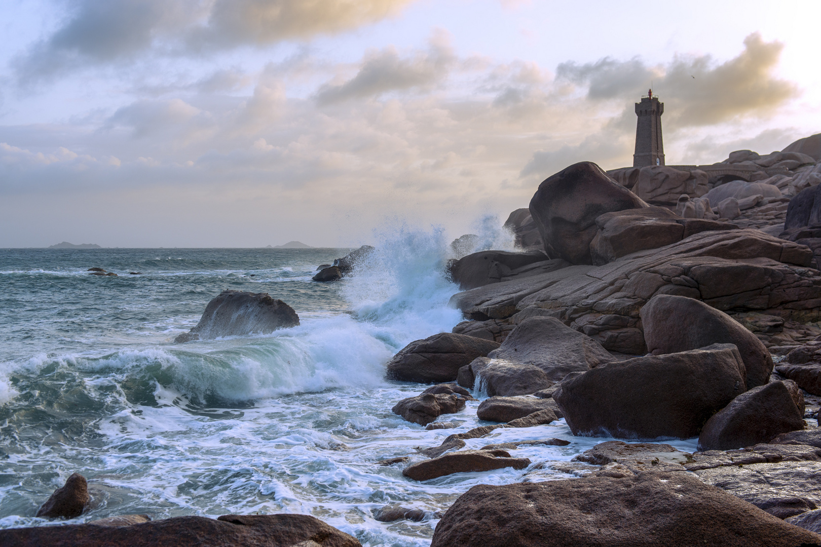   Bretagne Rosa Granitküste