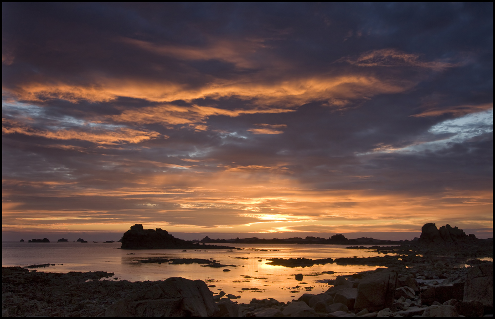 Bretagne: Sonnenaufgang bei Pors Hir