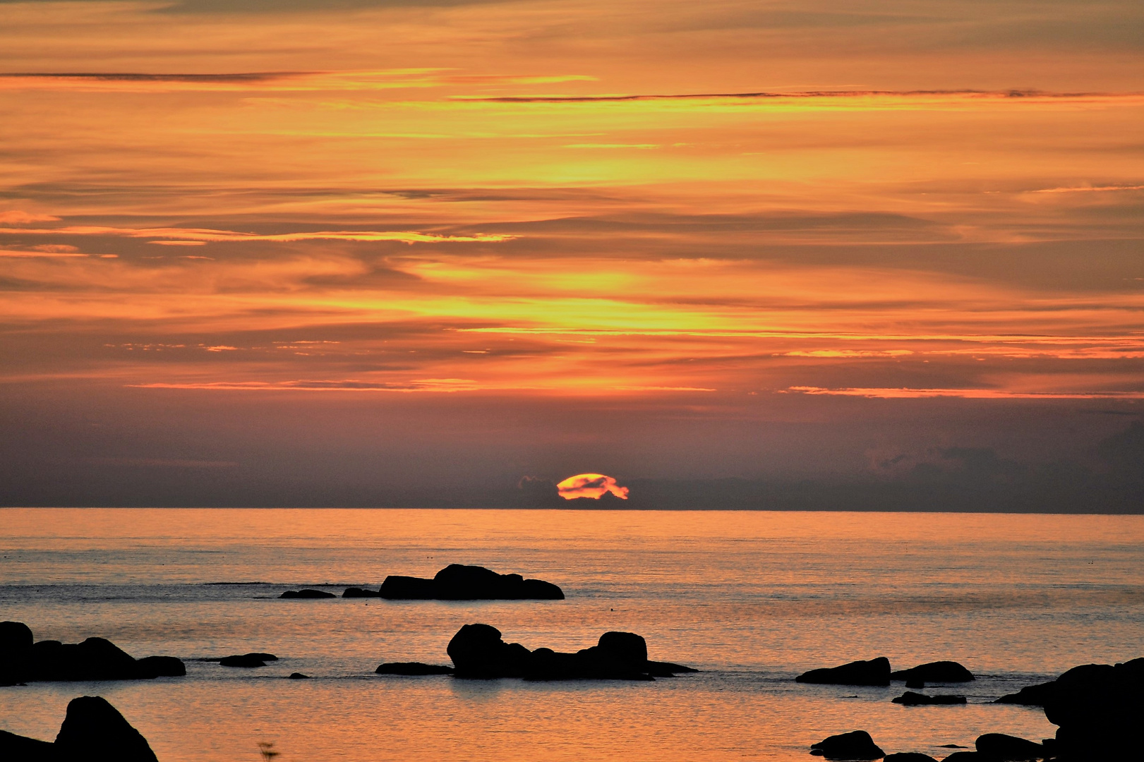 Bretagne  Sonnenuntergang 