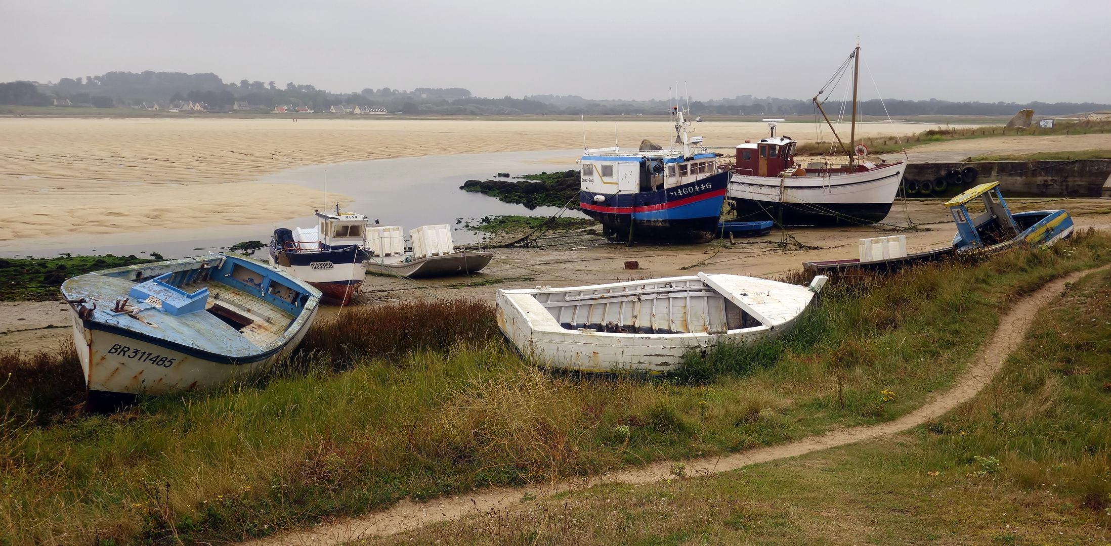 Bretonische Boote und Schiffe