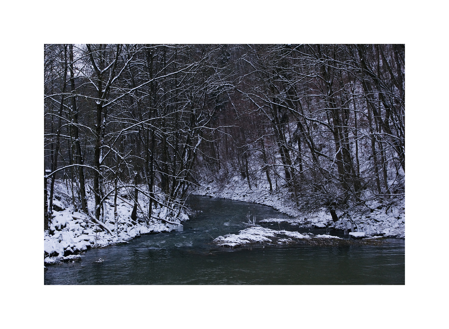 Brettach unterhalb des Hochwasserrückhaltebeckens Beimbach