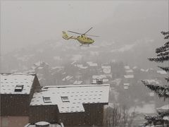 ..Briançon, transfert même par mauvais temps..