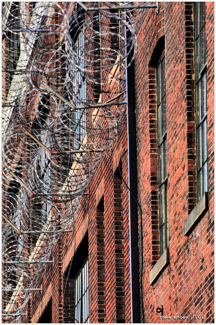 Brick and Barbed Wire - No.1