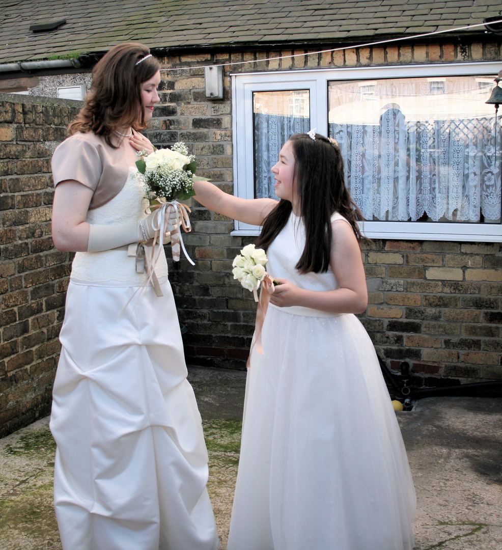 Bride and maid