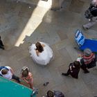 bride in the street