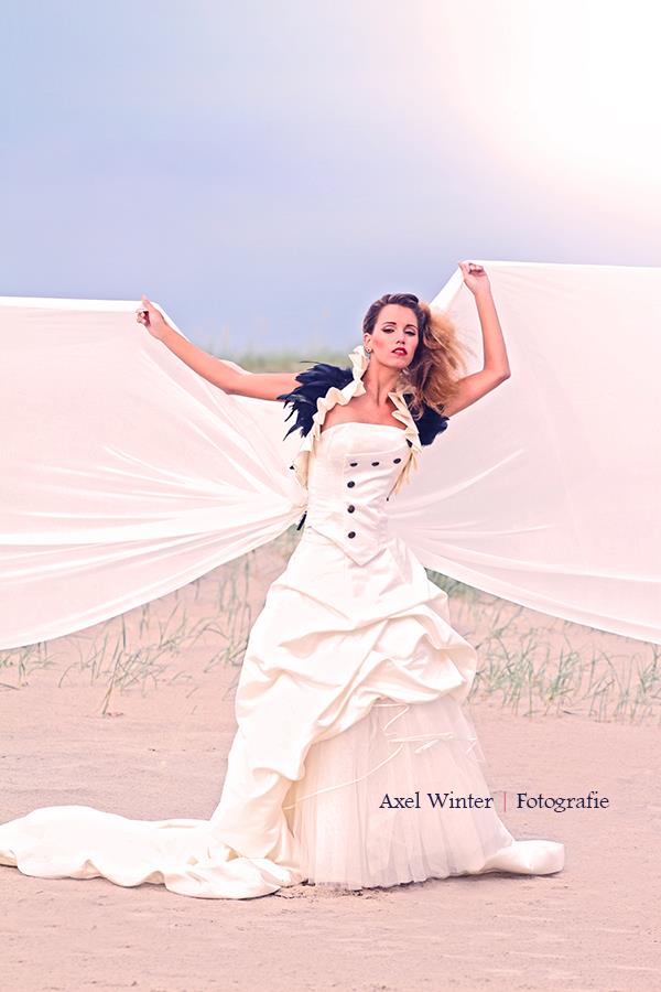 Bride on the beach