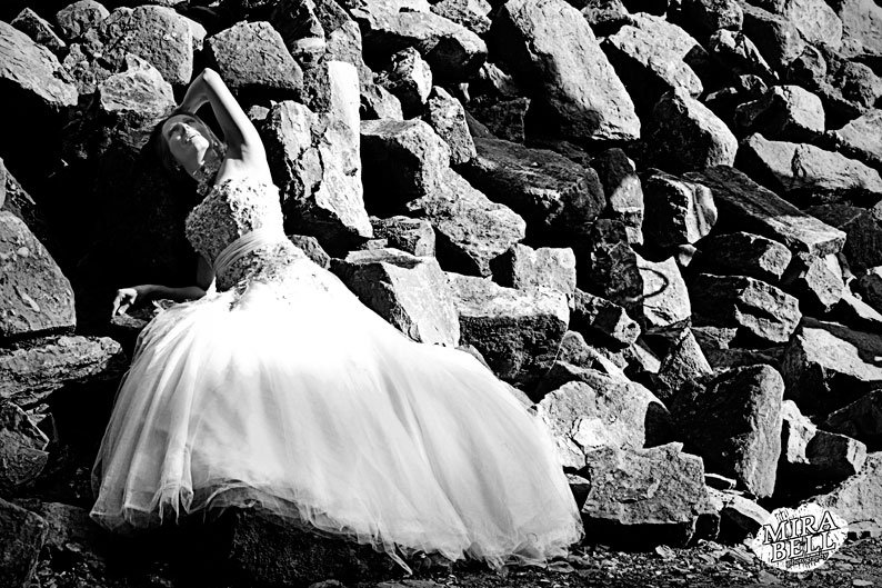 Bride on the rocks