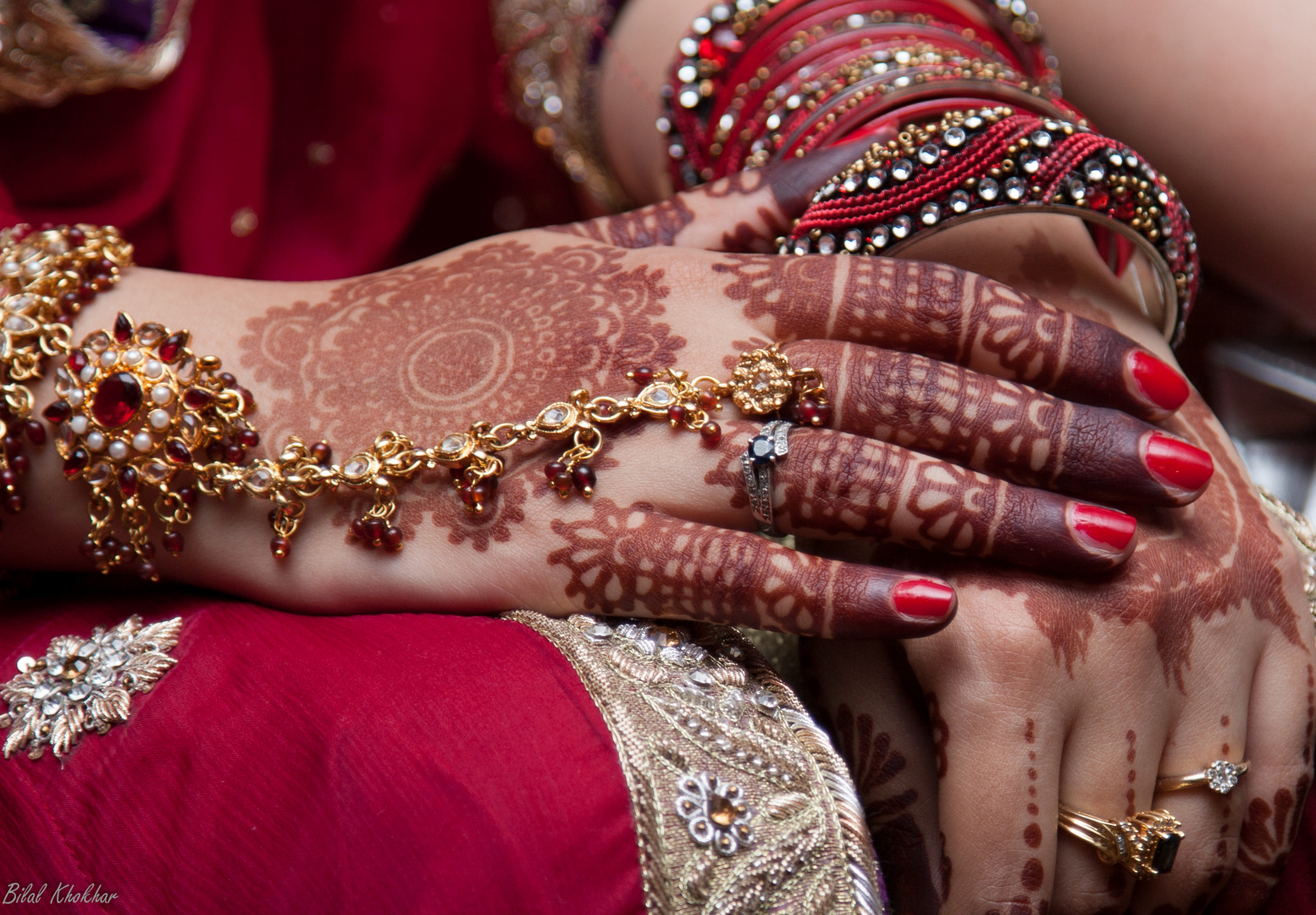 Bride on wedding day