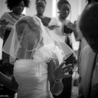 Bride praying