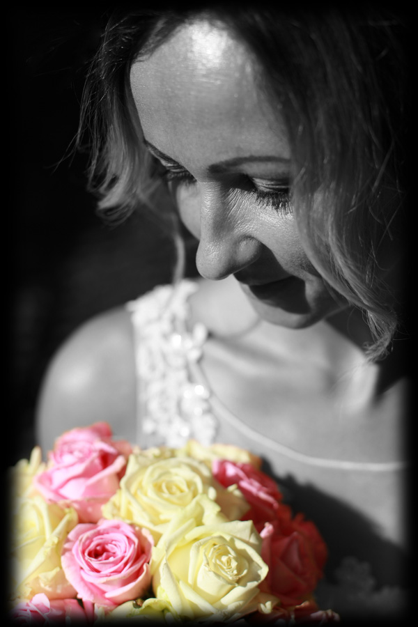 Bride with flowers