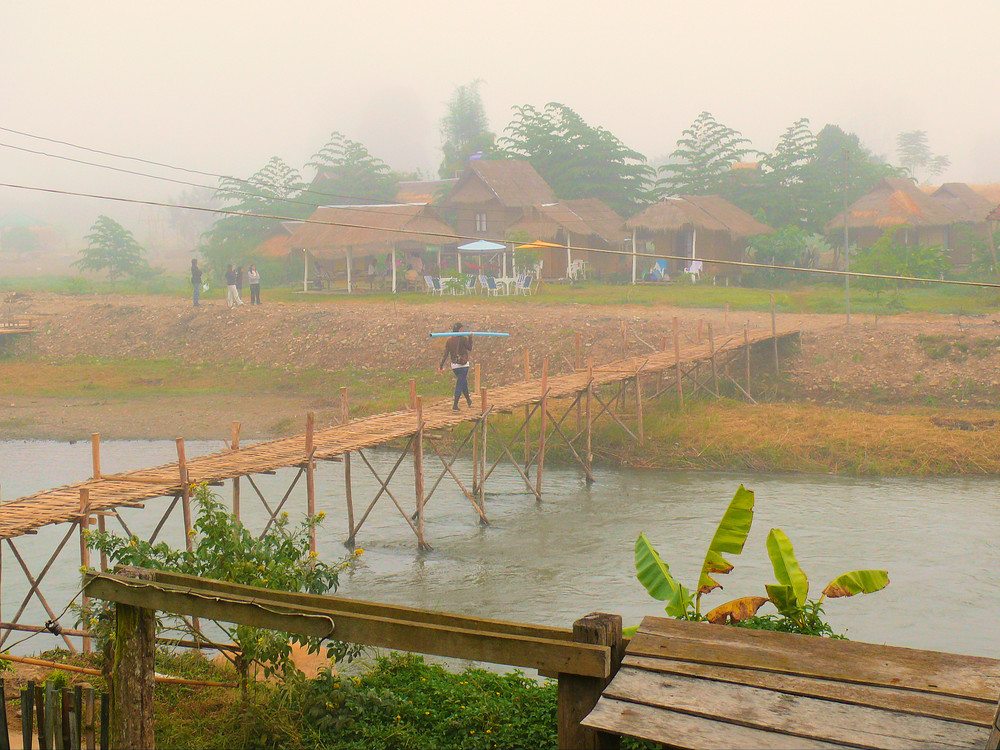 Bridge across river in Pai