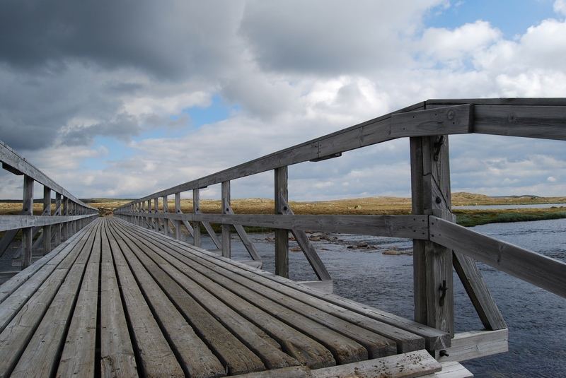 Bridge and clouds