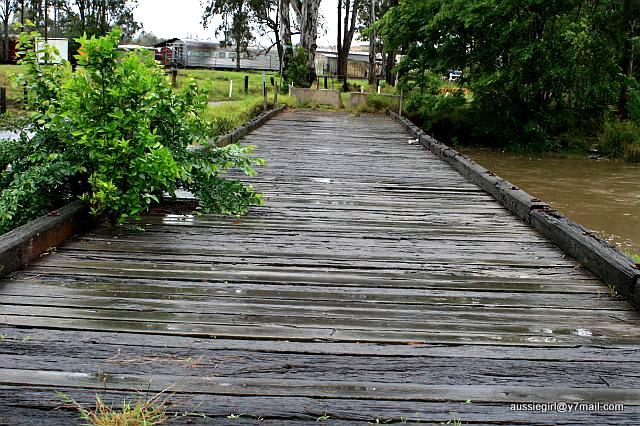 bridge and flood water