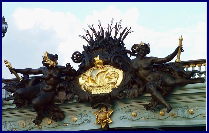 Bridge art on the River Seine