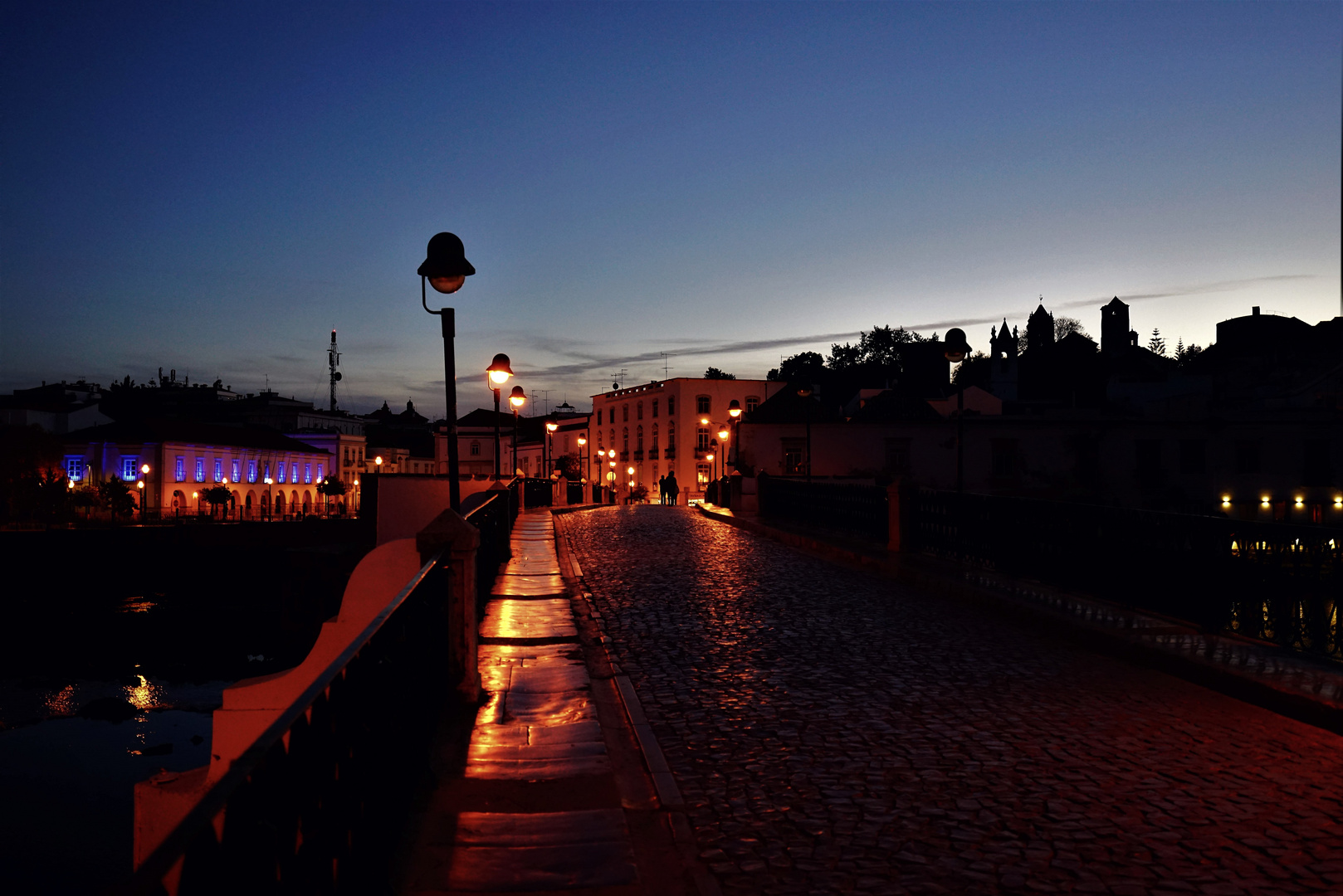 Bridge at dusk.