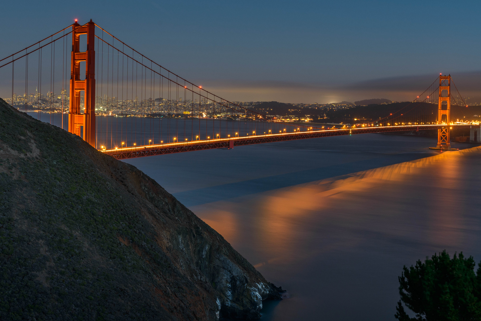 Bridge at night