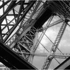 Bridge Beams and Summer Sky - A Williamsburg Bridge Impression