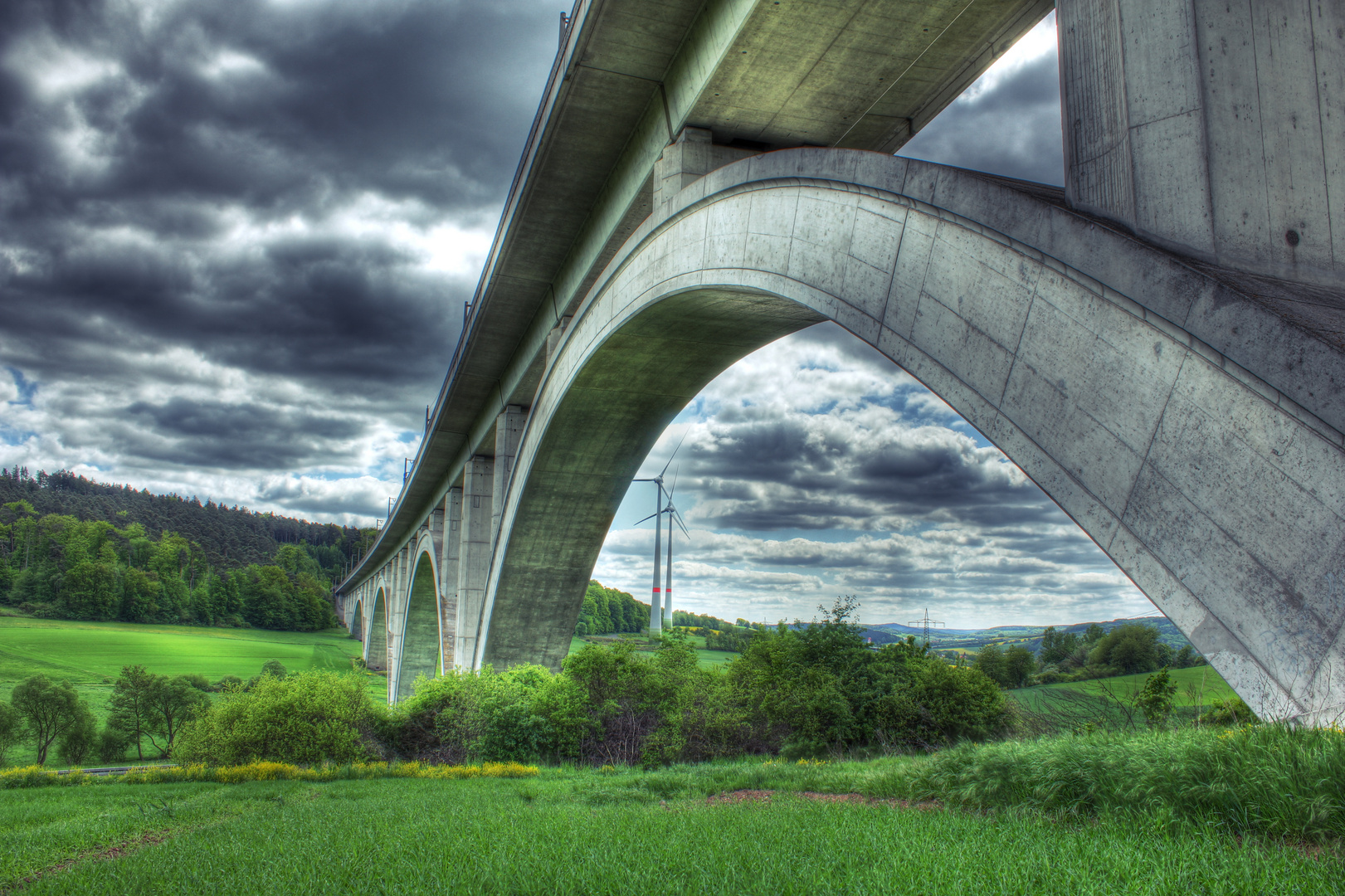 bridge in landscape