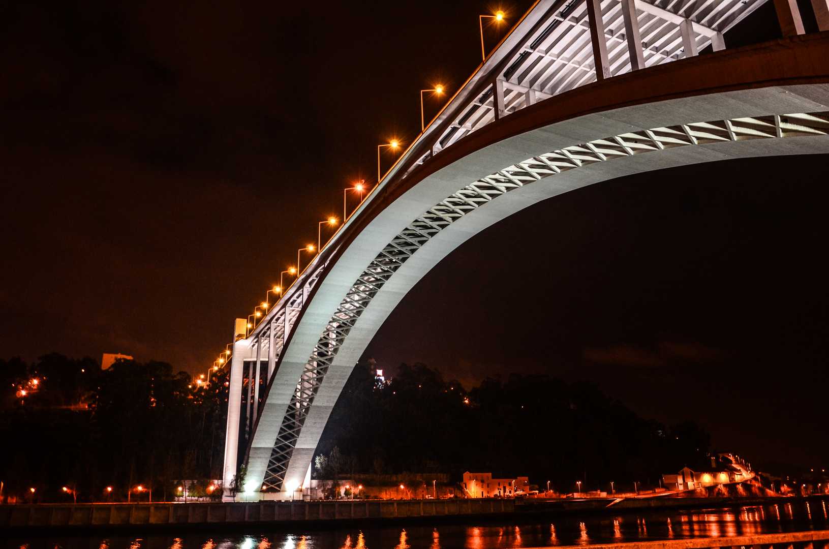 Bridge in Porto by Night